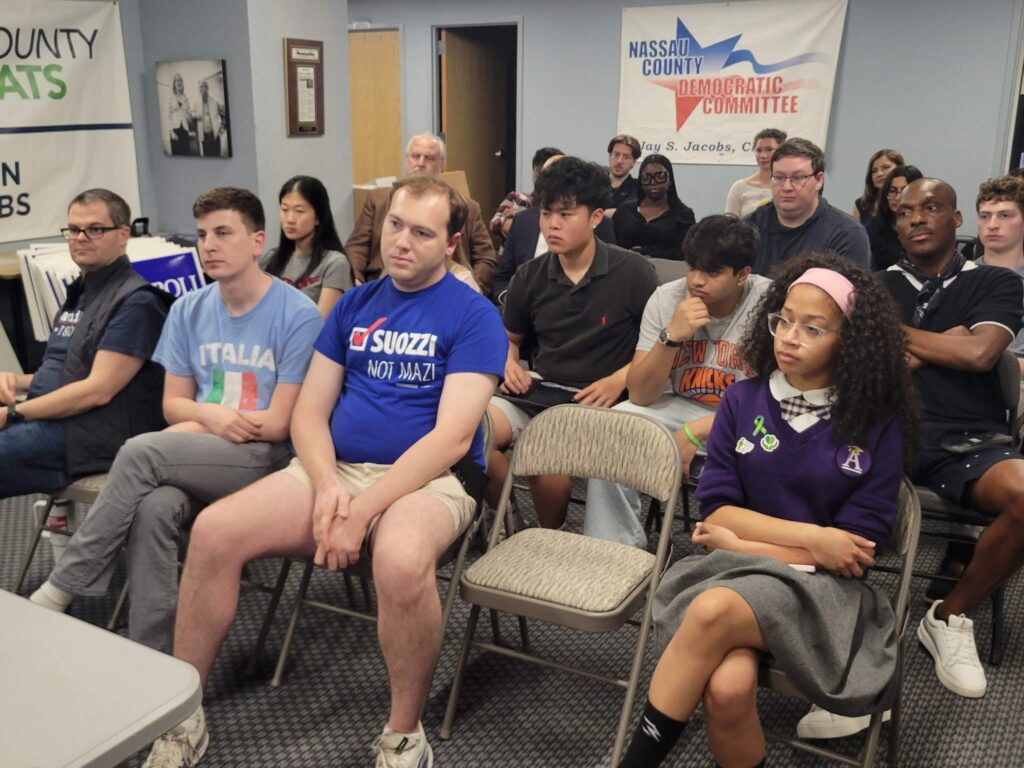 Members at a membership meeting
