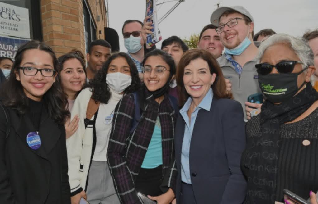 Members with Governor Hochul